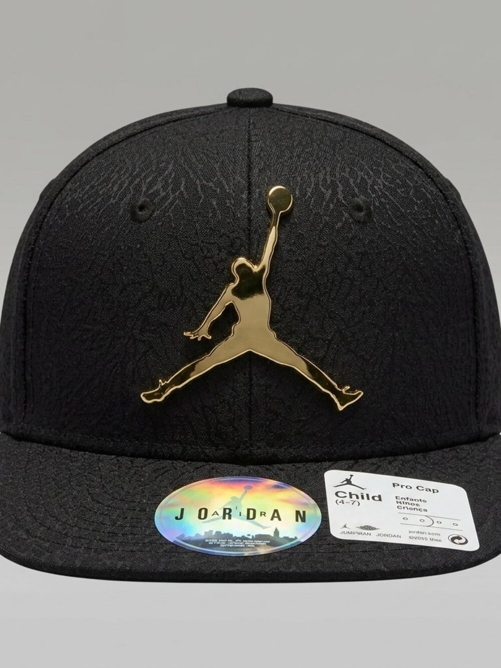 Nike Air Jordan Black Baseball Cap Hat Adjustable Kids NWT